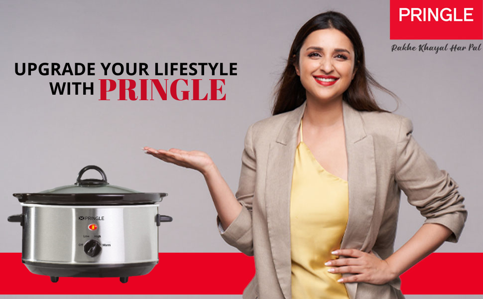 Buy Pringle Electric Slow Cooker 3.5 Liter Ceramic Pot with Glass Lid