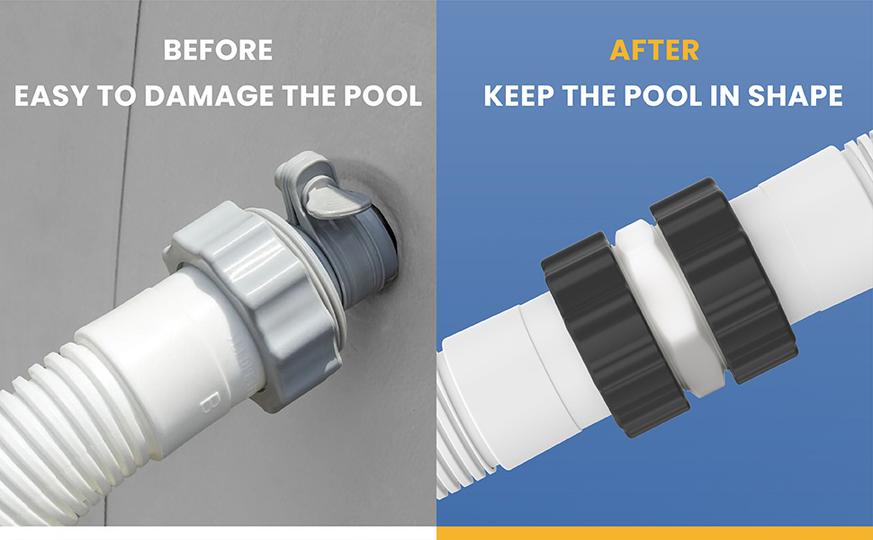 Pool Hose Connector Replacement for Intex & Coleman,1.5 inch Pool Split Hose Joint