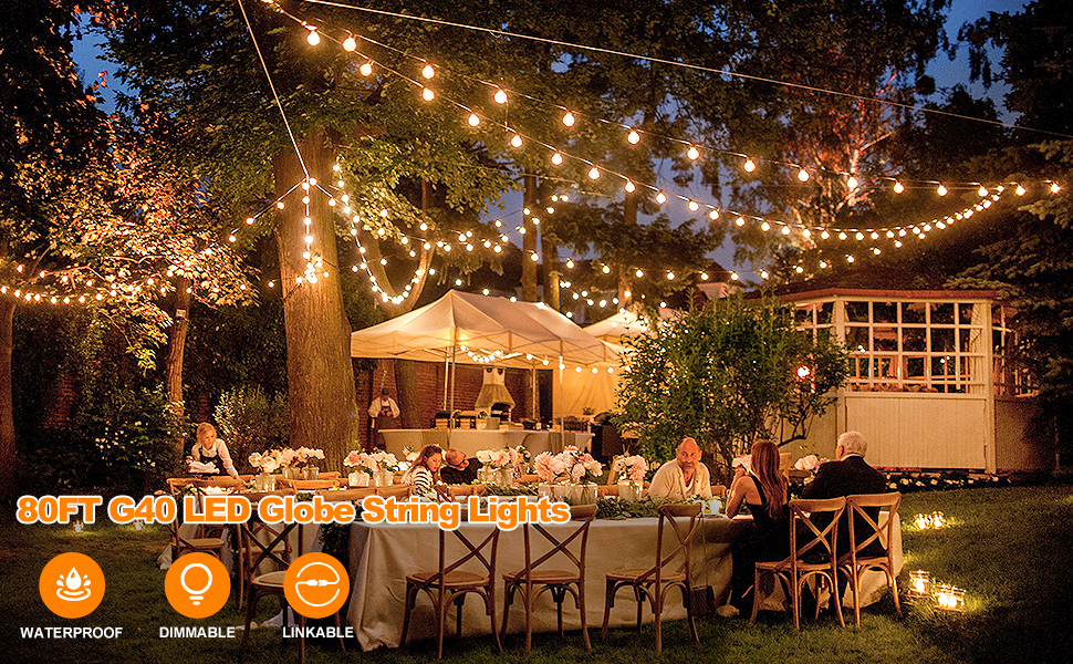 outdoor string lights