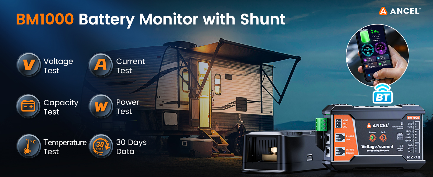 battery monitor with shunt