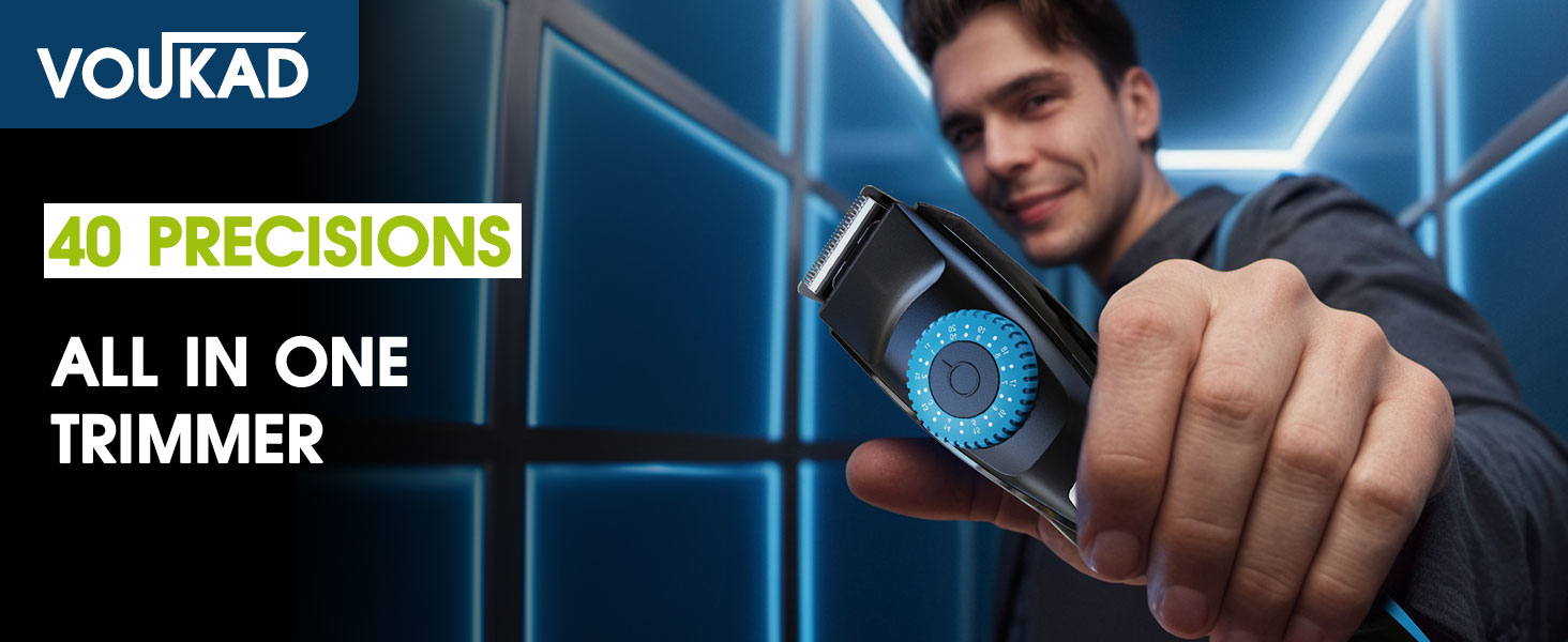 Voukad Beard Trimmer for Men with 40 Precisions