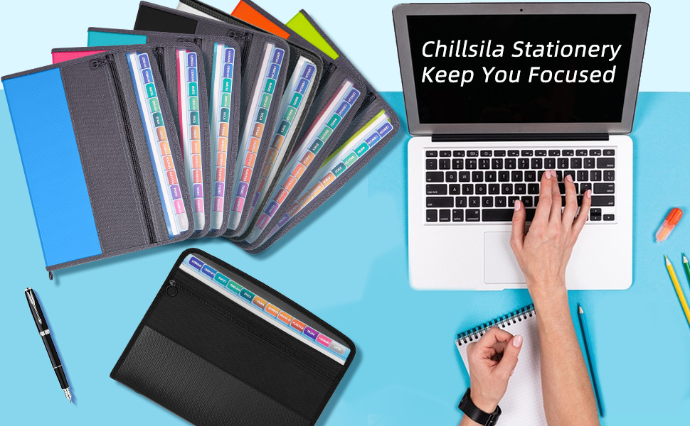 Cartellina Portadocumenti Idena A4 - Con Chiusura Lampo E Blocco Note, Nero