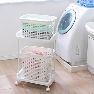 Fromバリ　ビーズバスケット3点セット（ホワイト） Amazon｜アイリスオーヤマ バスケット ラック 3点セット 幅50