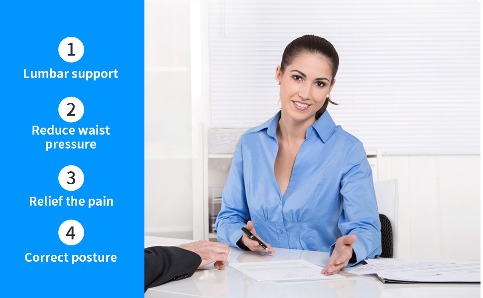 Lumbar Pillow, FOUSUPDT Lumbar Support Pillow for Office Chair