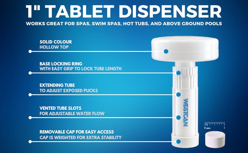 Chlorine Puck Floater Bromine Puck Floater for 1 Inch Bromine