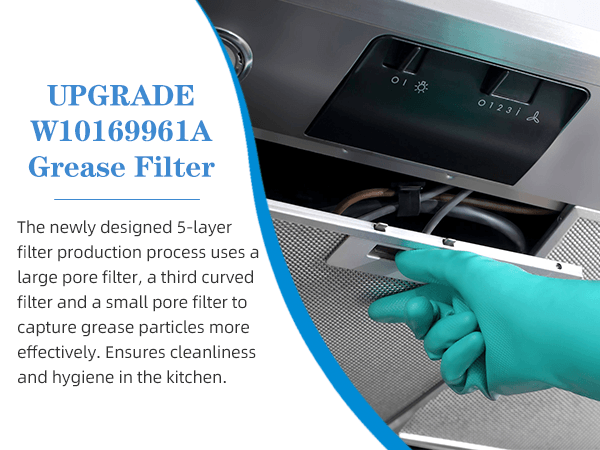 W10169961A Range Hood Grease Filter
