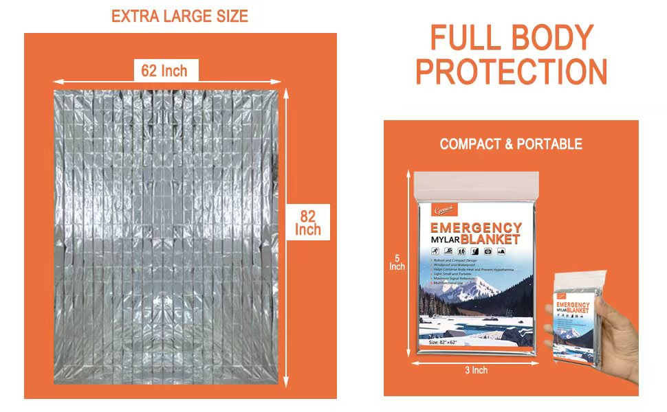 emergency blanket; mylar blankets;