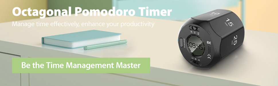 Amazon.com: Pomodoro Timer, 8 Sides Visual Magnetic Timer, Digital Cube ...