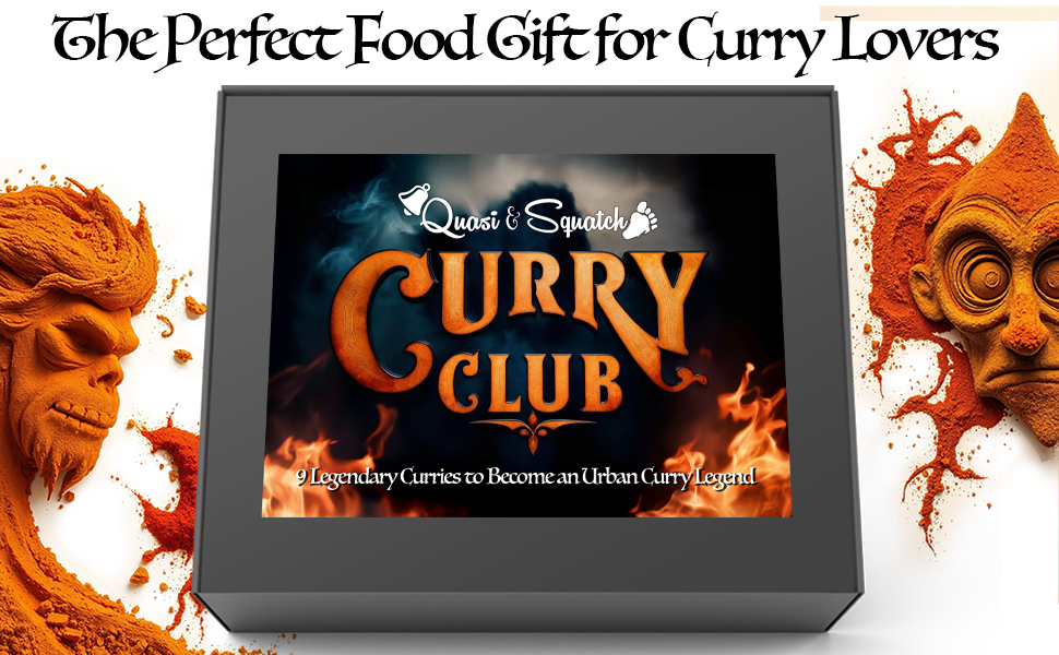 Curry Club by Quasi & Squatch - Curry Night Kit | Curry Gift Box with Nine Unique Curry Powders