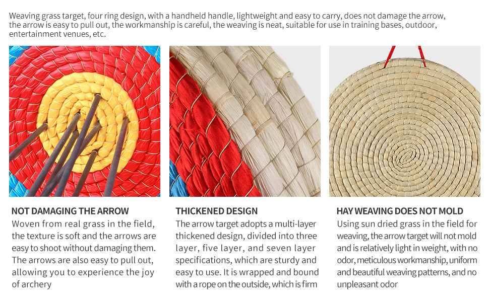 Traditional Hand-Made Archery Target Straw Archery Target,Arrow Target for Recurve Bow Longbow