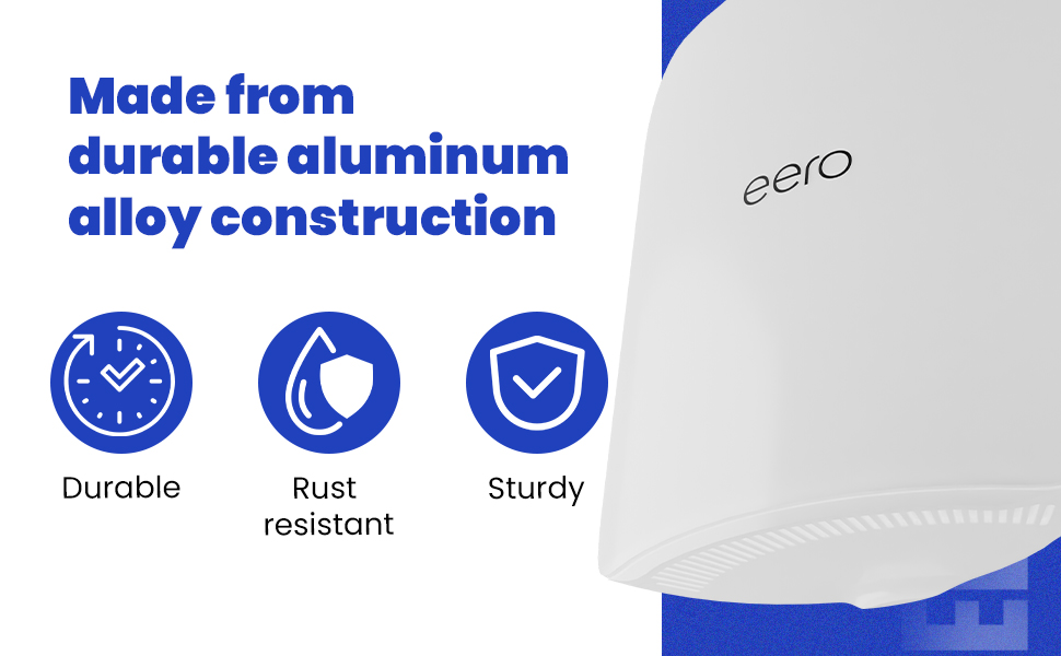 Made from durable aluminum alloy construction