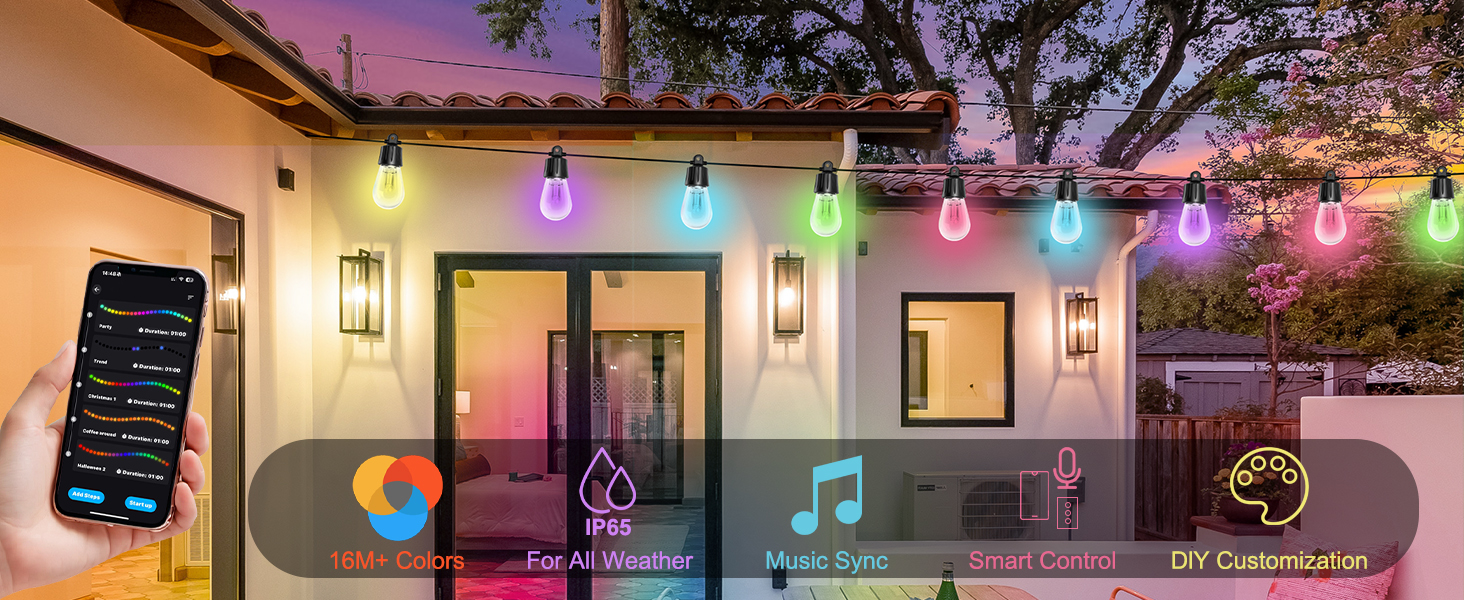 color changing outdoor lights