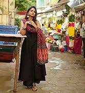 kurta set for women black anarkali