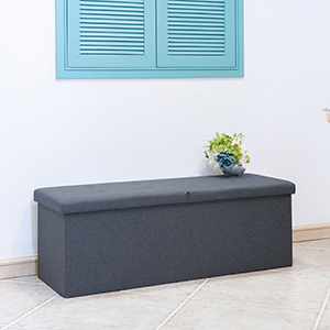 Removable top for instant storage Can be used as a footrest, for storage or seating