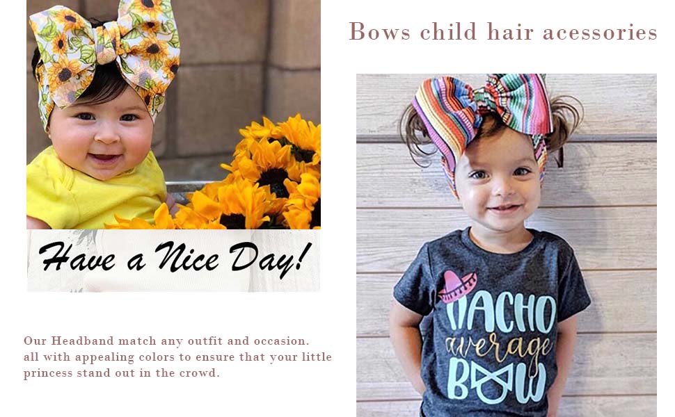 Baby girls nylon headbands 