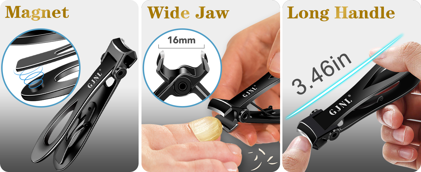 Ultra Wide Jaw Opening Nail Clippers