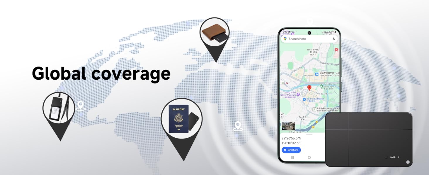 MiCard Wallet Finder for Android, Google Certified Wallet Tracker Card, Bluetooth Item Locator