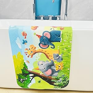 jungle bath mat