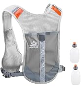 JEELAD Running Hydration Vest Trail Running Backpack BPA-Free Leak-Proof Running Water Bottles fo...