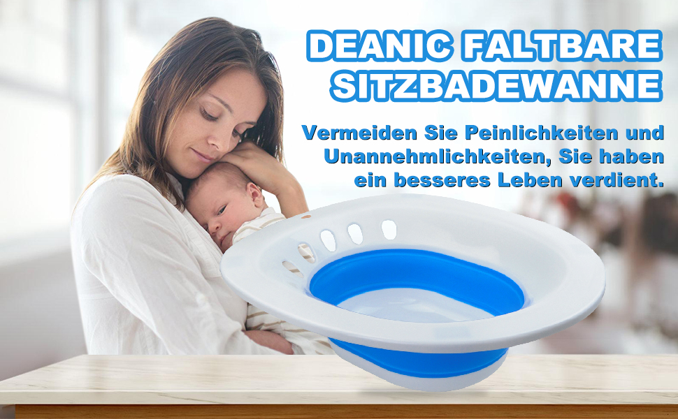 Sitzbad für Toilette Faltbares Sitzbadewanne für Hämorrhoiden