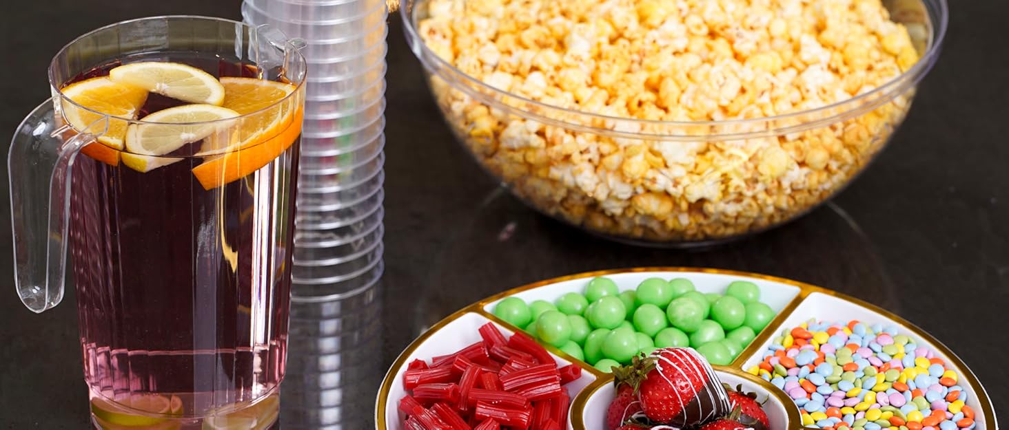 Party bowls cups trays 