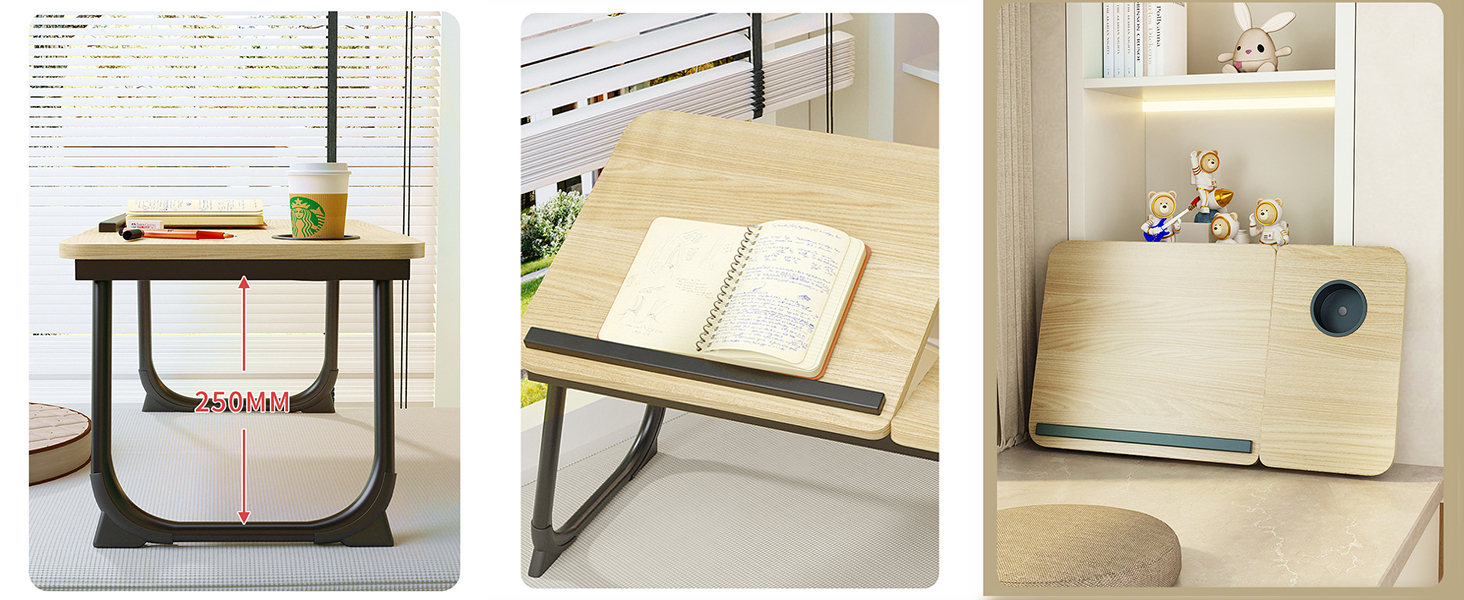 Laptop Desk for Bed, Adjustable Laptop Stand with 5 Adjustable Angles