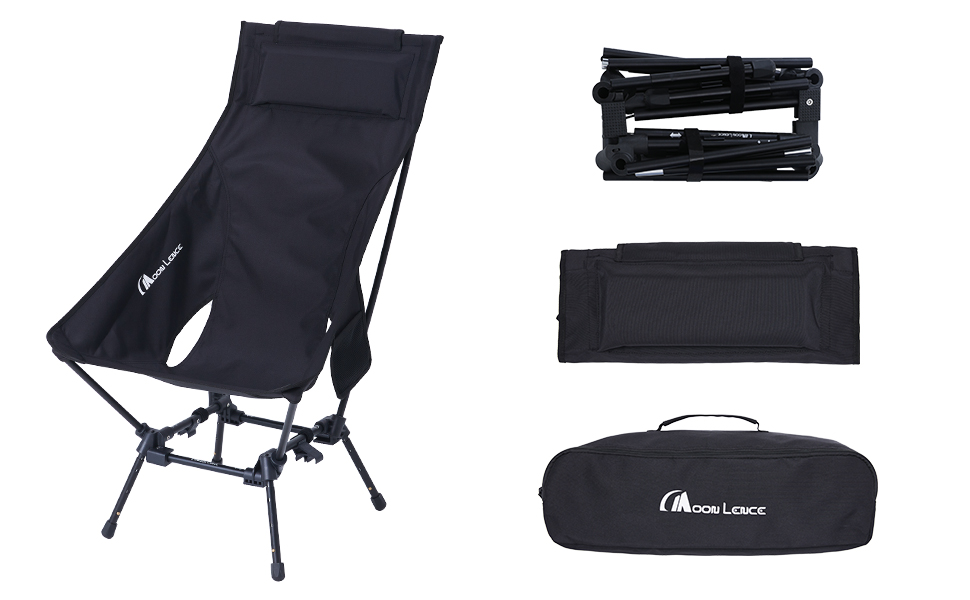新品MOON LENCE アウトドアチェア 4段階高さ調節 耐荷重180kg Amazon.co.jp: MOON LENCE アウトドアチェア ハイバック 四段階
