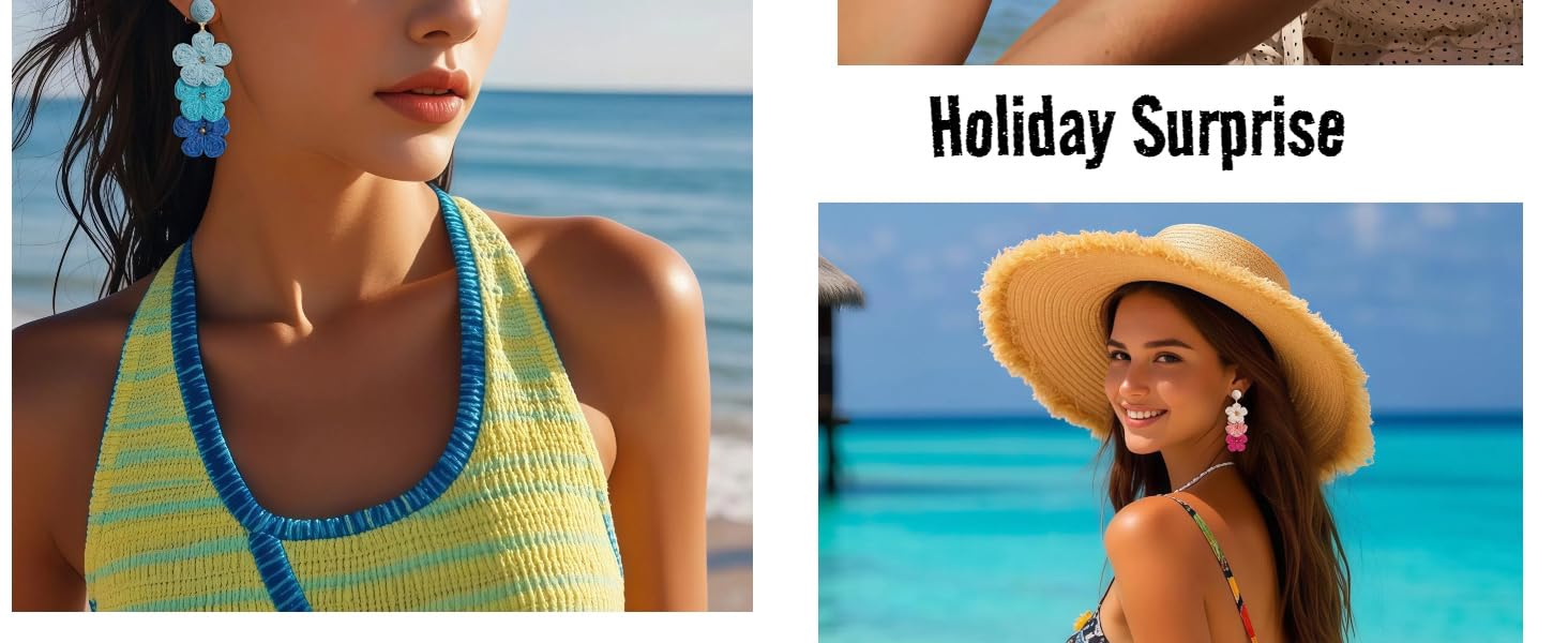 Handmade Statement Drop Earrings