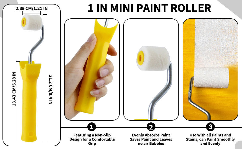 Mini Paint Roller, 1in Paint Roller