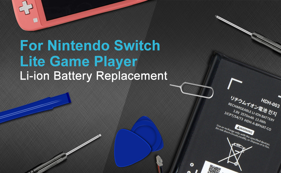 Replacement Battery for HDH003, Nintendo Switch Lite,Lite