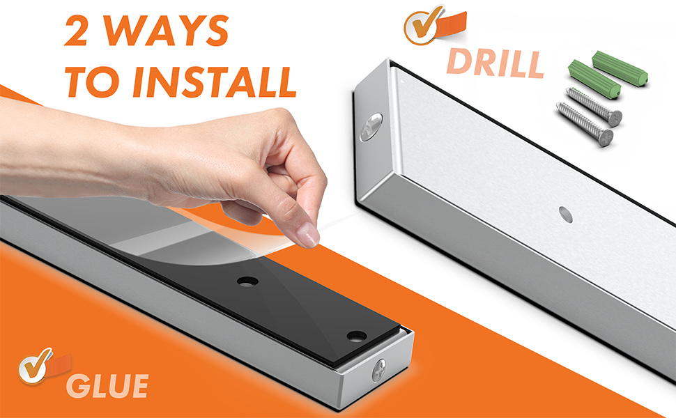 YJHome Knife Holder Strip for Wall, SpaceSaving Knife Storage