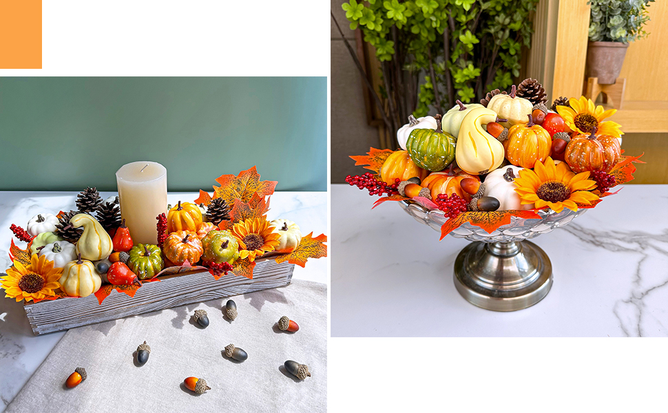 Winlyn Assorted Harvest and Baby Boo Pumpkins and Gourd