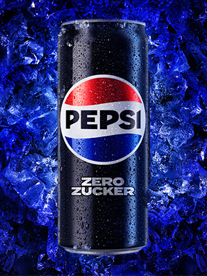 pepsi zero can on ice