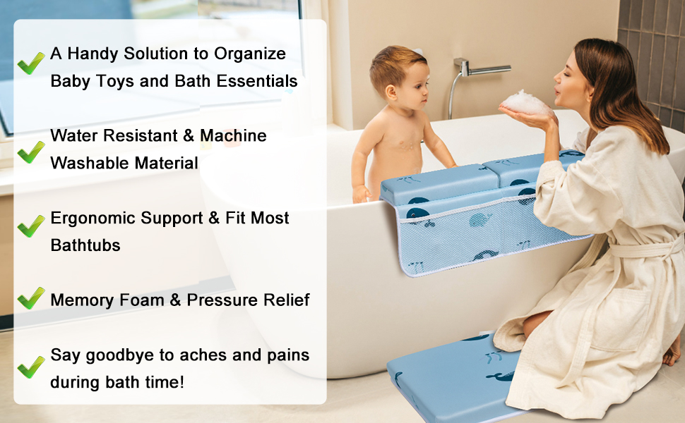 UNIKOO Bath Kneeler and Elbow Rest Pad Set, Comfortable