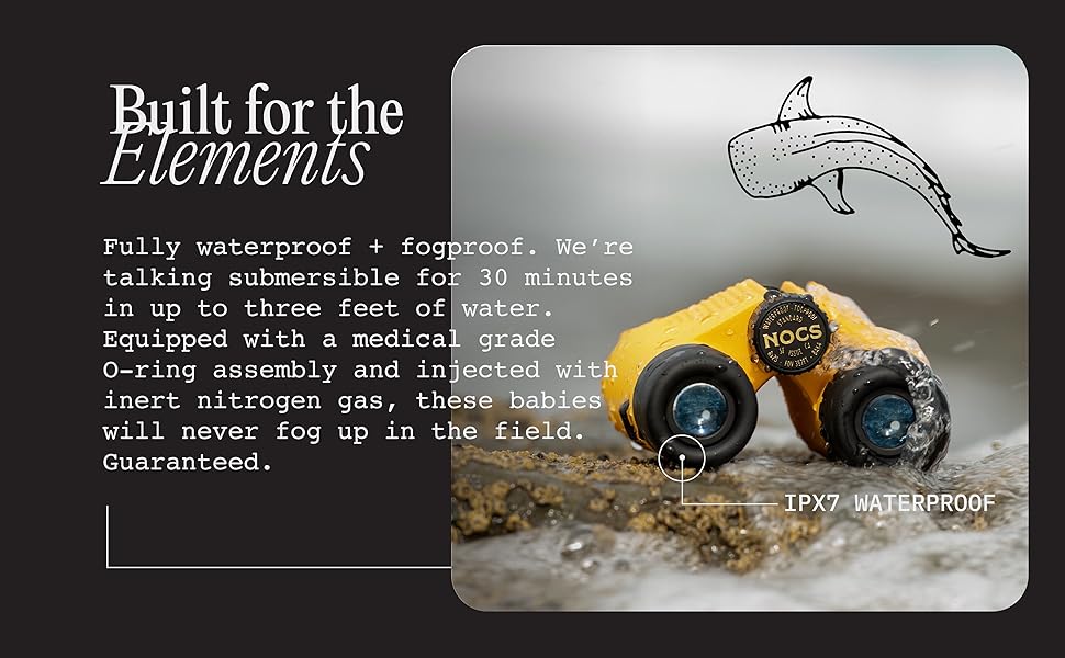 Fully waterproof + fogproof. Equipped with a O-ring assembly and injected with inert nitrogen gas
