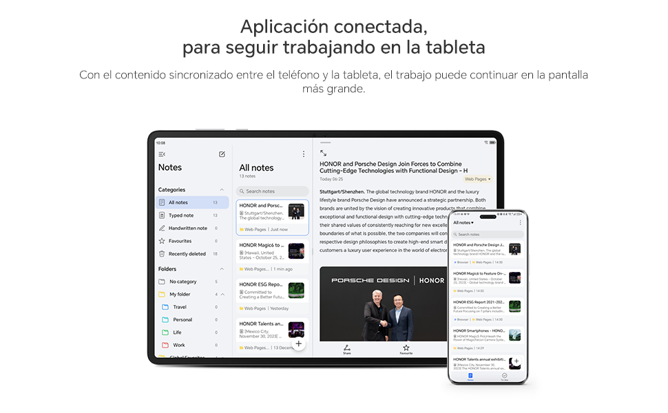 Pantalla en paralelo de tabletas y teléfonos inteligentes que muestra la interfaz de la aplicación sincronizada con la mensajería en modo oscuro o