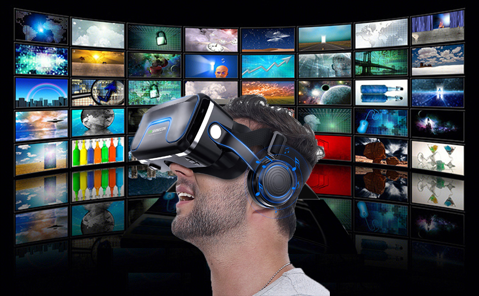 VR Glasses VR Headset Virtual Reality Glasses 3D