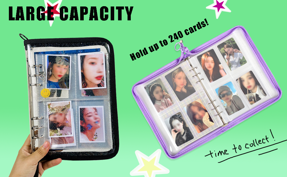 Amazon.com: 4-Pocket K-pop Photocard Holder Book with 30Pcs
