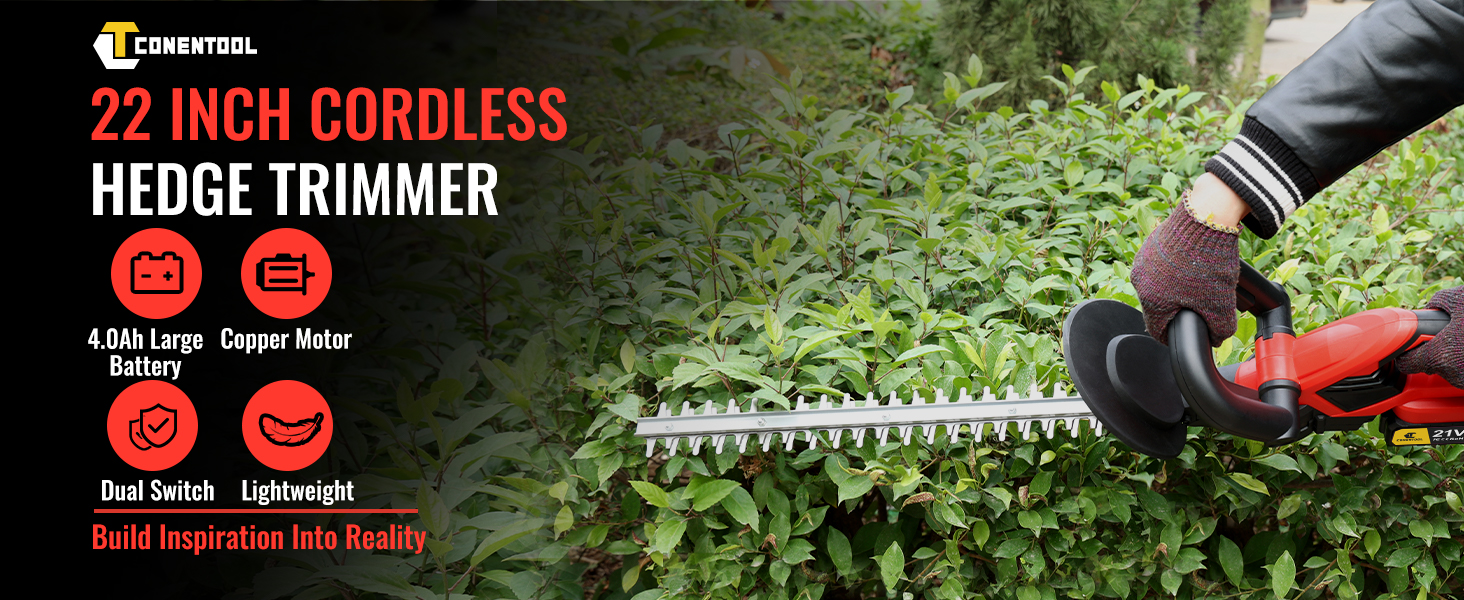 cordless hedge trimmer