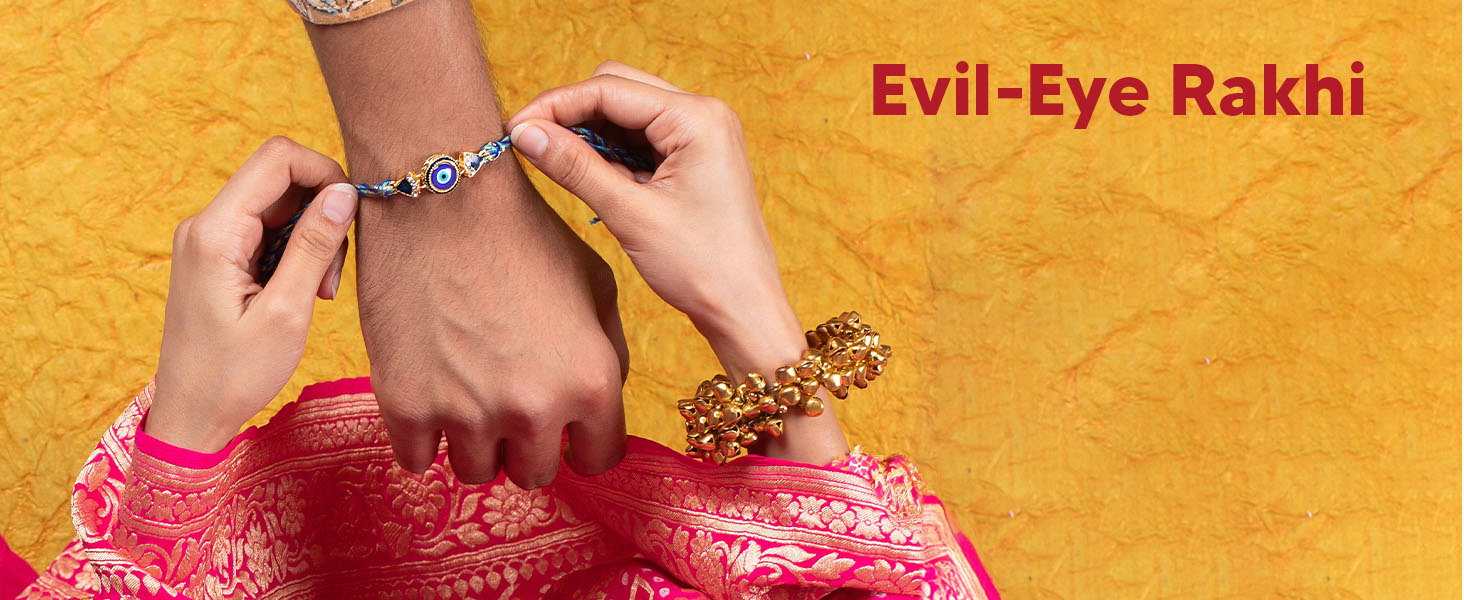 Evil-Eye Rakhi with Roli-Chawa