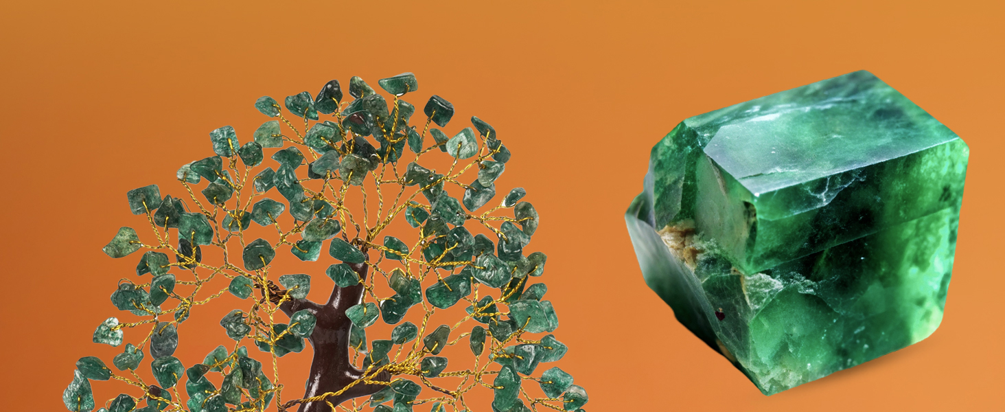 Green Aventurine Stone Money Tree