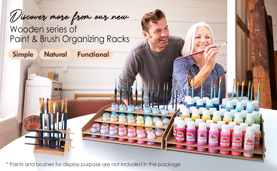 tinctor Paint Organizer & Paint Brush Holder. Perfect Paint