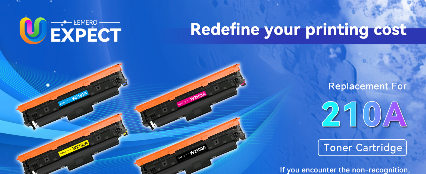 210A Toner Cartridge 4 Pack with Chip Compatible for HP