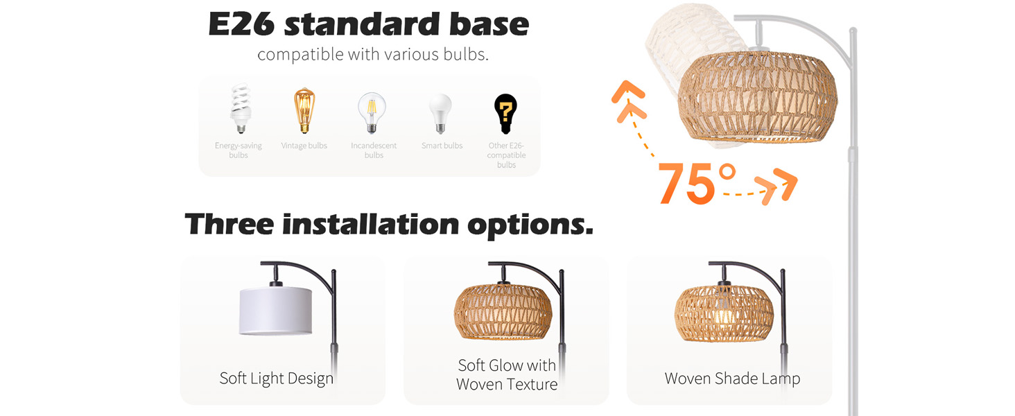 Three installation options.