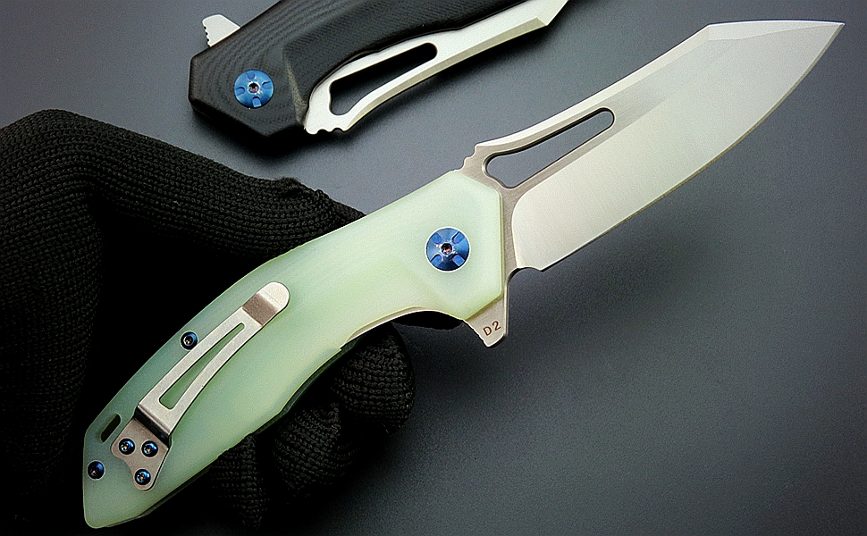 Eafengrow EF911 Folding Knife D2 Steel Blade G10 Handle