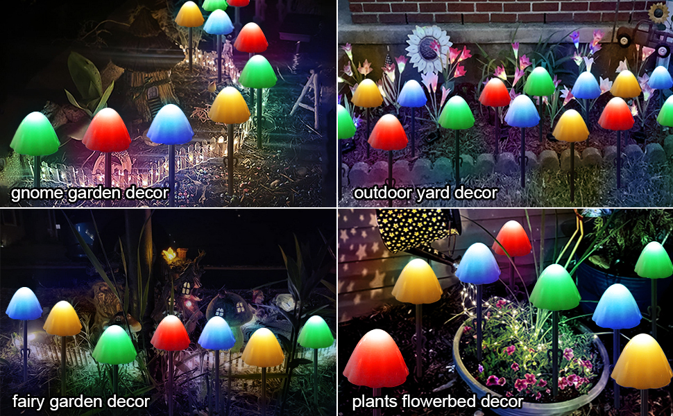 [Upgraded Set of 25pcs] MultiColor Solar Christmas