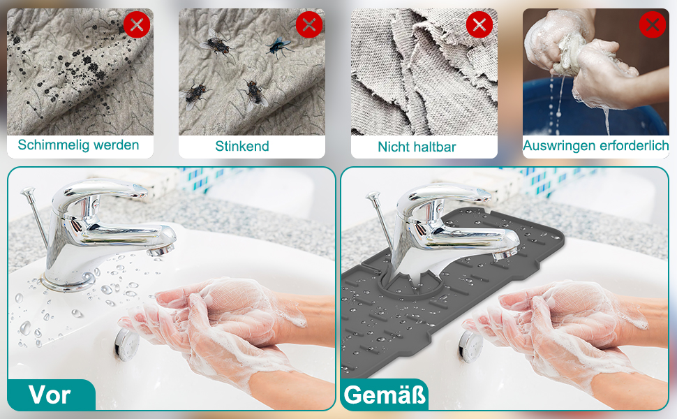 sink faucet mat