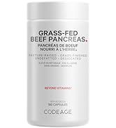 Codeage Grass Fed Beef Pancreas Supplement Superfood, Freeze Dried, Non-Defatted, Desiccated Panc...