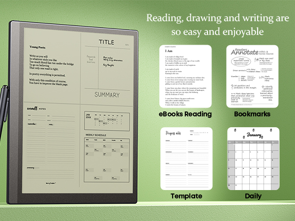 E ink Notepad Homepage - Phone version