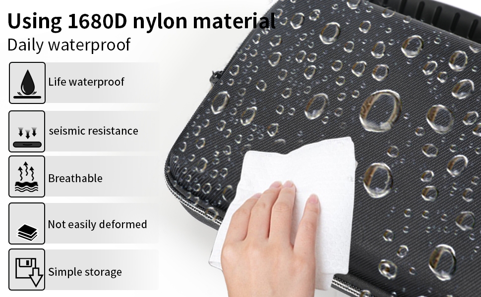 Carry Case With Handle Portable All-in-One Storage Bag for Cable, Cord, Charger, Phone, Earphone 